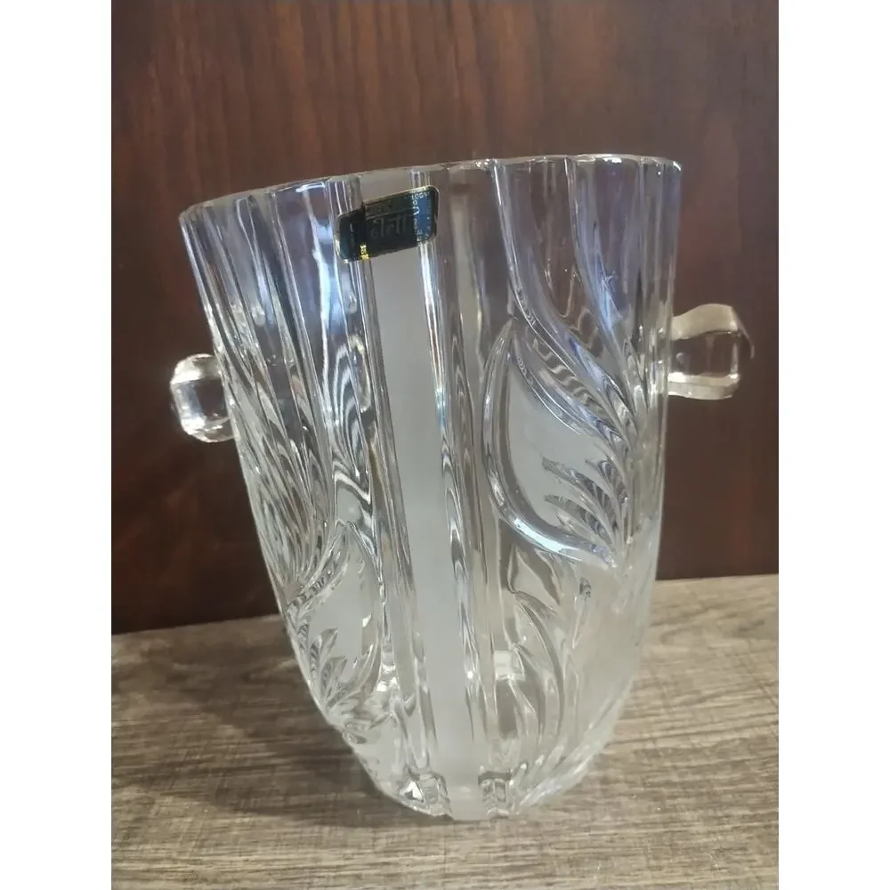 Violetta Wedding Head table 24% Lead Crystal Ice Bucket Holder wine champagne